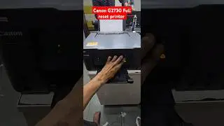 Canon G2730 printer ink Flush  settings reset