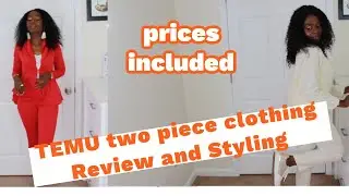 Review AND Styling of two piece from Temu clothing| Simplydemi
