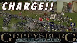 EXPLAINING Pickett's Charge (AHG! Scourge of War GAMEPLAY)