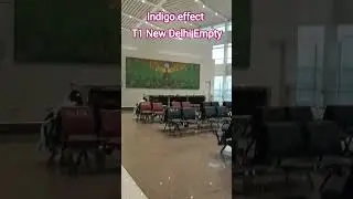 Indigo effect# T1 Terminal New Delhi is empty. No rush# #indigo #flight