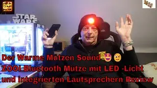 Der Warme M&uuml;tzen Sound 🤩😉ZOOI Bluetooth M&uuml;tze mit LED -Licht und integrierten Lautsprechern Review