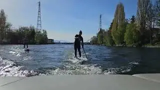 Random Wakeboarder in Fremont Cut