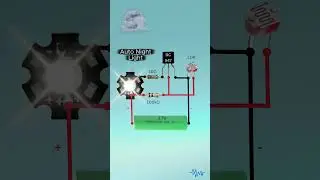 🌙 Automatic LED Light | Turns ON in Dark | LDR Circuit #Shorts