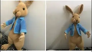 How to crochet Peter Rabbit. Lesson 55, part 5. (Hand) Right handed. Reno’s crochet.