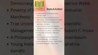 Paper 2 | Labour Welfare | Books & Authors | NTA UGC NET / JRF | Re-Exam