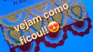 Como foi o desafio de criar mais 3 barrados  de croch&ecirc; tema frutas! melancia🍉, Pera🍐, Laranja 🍊!