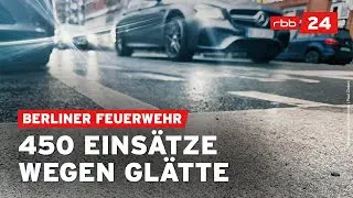 Autounfälle und Knochenbrüche: Einsatzkräfte wegen Glätte im Dauereinsatz
