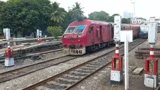 Panoramic Views from Intercity Train entering Colombo Fort station .කොළඹට ඇතුළු වන නගරාන්තර දුම්රයෙ