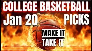 COLLEGE BASKETBALL Picks for January 20 | NCAA HOOPS Betting Tips #cbbpicks #sportsbetting