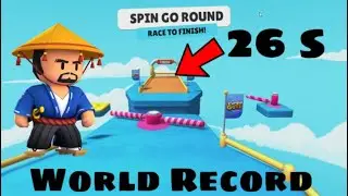 WORLD RECORD SPIN GO ROUND 🔥WITHOUT EMOTES | STUMBLE GUYS