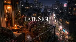 Late Night 🌙 | Calm Tokyo Night Ambience with Rain for Deep Relaxation & Focus