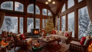The Sounds Of Nature - Relax By The Warm Fireplace While Watching The Snow Fall Outside