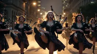 When Bagpipes Take Over Paris — Epic March & Wild Dance