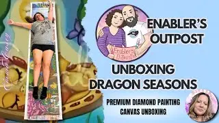 Huge Diamond Painting Unboxing || Dragon Seasons by: Emma Casey