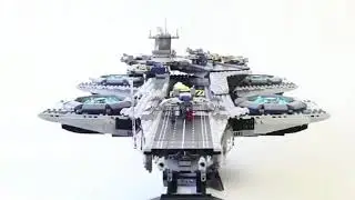 Конструктор Lepin 07043   Super Heroes Вертолет перевозчик Геликарриер ЩИТ аналог ЛЕГО 76042 online