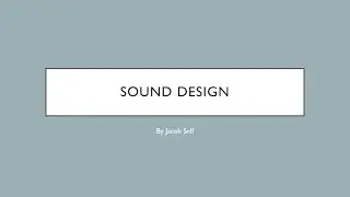 Sound Design in Theater