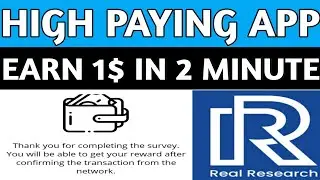 Real Research App live Withdraw proof