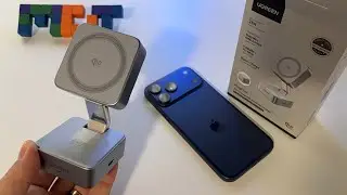 UGREEN MagFlow 35 Вт, быстрая беспроводная зарядка Qi2.2 25 Вт для iPhone | распаковка | обзор