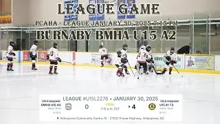 2025 01 30 7:15PM Integrated Game BURNABY U15A2 VS Aldergrove U15 A1 At Aldergrove Community Centre