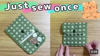 Just sew once! How to make a wallet / coin purse / card case / purse tutorial
