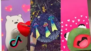People Painting Things on TikTok for 10 Minutes Straight Part 1 | Tik Tok Art