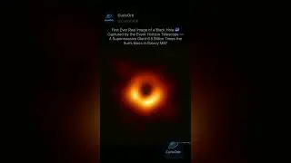 First Real Image of a Black Hole 🌌 | Event Horizon Telescope Discovery #shorts #blackhole #nasa