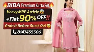 Biba Ultra Premium Kurta set @😱 Unbelievable Price Booking no.8147455506#fmcollections 