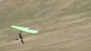 Birdman Academy Hang Gliding student first foot landing