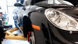 Porsche 987 Boxster S Hawk HP Street pads, new rotors, sensors & service by Butzi Gear LLC