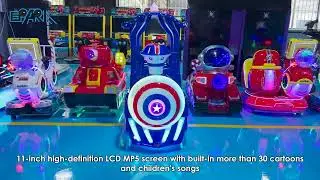 EPARK British Train Kiddie Ride Coin Operated Kids Car Game Machine Kiddie Rides Swing Game Machine