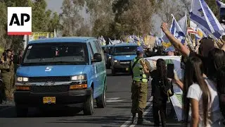 Convoy transports bodies of deceased hostages into Israel
