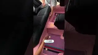 Индивидуальный двухслойный розовый роскошный напольный коврик Honda с эффектом задней установки