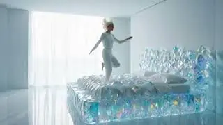 Jumping on a Crystal Glass Bed 😱 | Ultra Satisfying ASMR Visuals