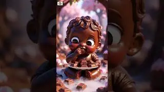 Chocolate Baby Eating Chocolate ASMR #shorts #youtubeshorts #ytshorts #funwithkids