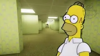 Homer goes to the backrooms