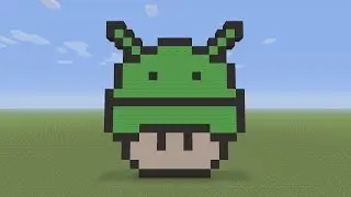 Minecraft Pixel Art - Android Mushroom Head