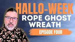 Hallo-week Episode Four - Rope Ghost Wreath - Halloween DIY - #halloweenwreath  @DavesWreaths