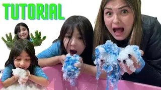 Criamos Neve Falsa com Slime e o Resultado Foi Incr&iacute;vel! | Desafio Maluco com Aylla e Aysha