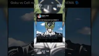 Goku vs Cell manga version was CINEMA 🗣️ #goku #cellsaga #dragonballz