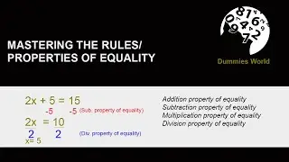 Properties of equality