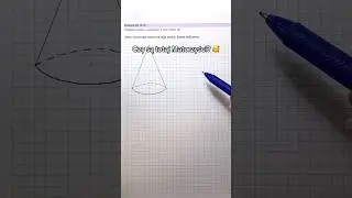 Stożek, bryły obrotowe pewniak maturalny! ✅🤯