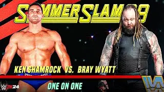Ken Shamrock vs Bray Wyatt &ndash; Dangerous Mind vs Twisted Soul | WWE 2K24 Full Match Highlights