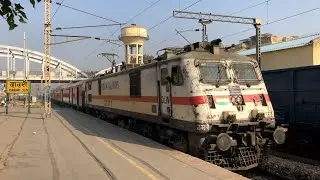 12313 Sealdah Rajdhani Express + 12488 Seemanchal Express attacks Dadri at 130kmph - Indian Railways