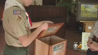 Eagle Scout Project Behind Collection, Retirement Of Flags