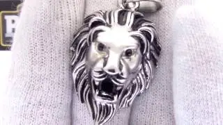 3D Lion Head Pendant | Stainless Steel Jewelry