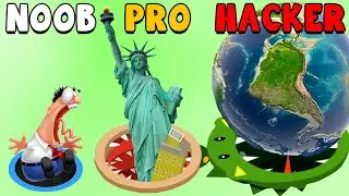 ДЫРА ПОГЛОТИЛА ВСЕХ! 🕳️ НУБ против ПРО против ХАКЕРА в Hole.io