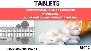 tablet defects || compression method tablet formation || equipments and tablet tooling