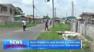 East Ruimveldt man Shawn George died from multiple stab wounds  PM&nbsp;report