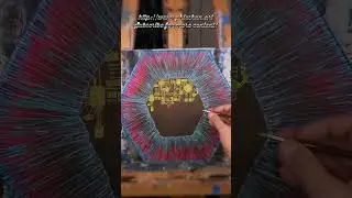 Neon Iris | Phixshun Art Studio | Acrylic Painting #art #painting #semiabstract #abstractaddict