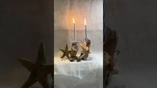 Shells Se Bana Handmade Candle Holder 🕯️ | Sea Shell Art | DIY Home Decor&rdquo;